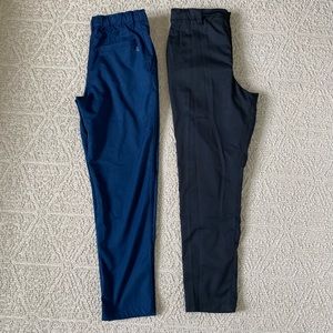 Under Armour - Boys Youth Size 18 (Set of 2) Blue pair, Black pair, Inseam 27.5”